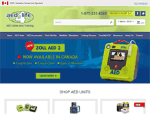 Tablet Screenshot of aed4life.ca